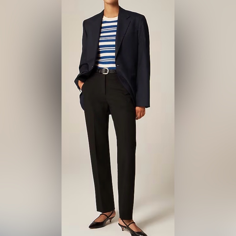 NWT J.Crew Petite Kate straight-leg pant in four-season stretch size 8